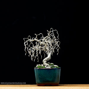 Tinned Copper Willow Bonsai Tree