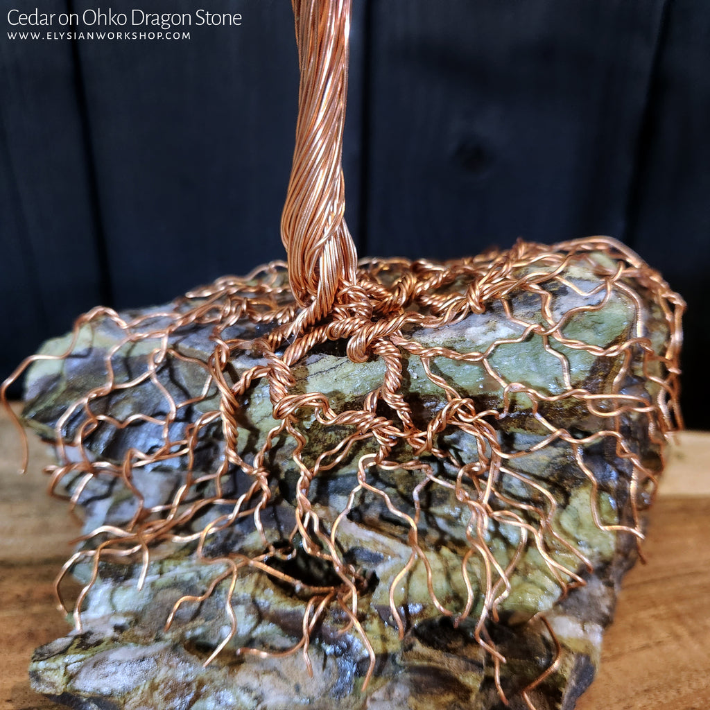 Handmade Copper Wire True North Redwood Cedar Tree Sculpture on Ohko D – Elysian  Workshop