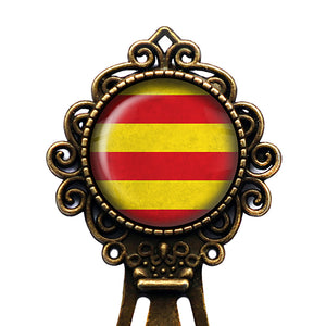 Catalonia Catalonian Flag Bronze Bookmark