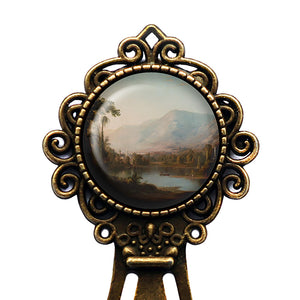 Robert S Duncanson Vale of Kashmir 1867 Classic Artwork Bronze Bookmark