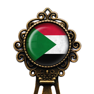 Republic of the Sudan Sudanese Flag Bronze Bookmark