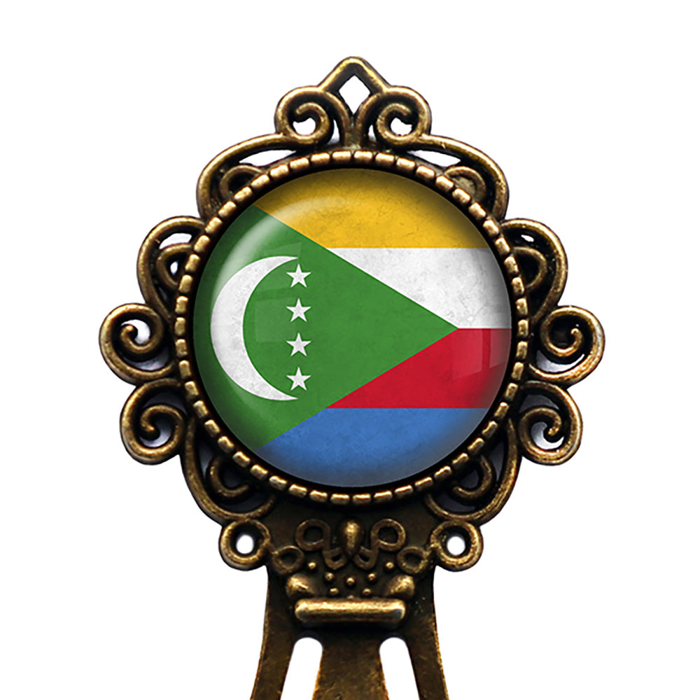 Union of the Comoros Comorian Flag Bronze Bookmark