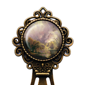 Albert Bierstadt Rocky Mountain Landscape Classic Artwork Bronze Bookmark