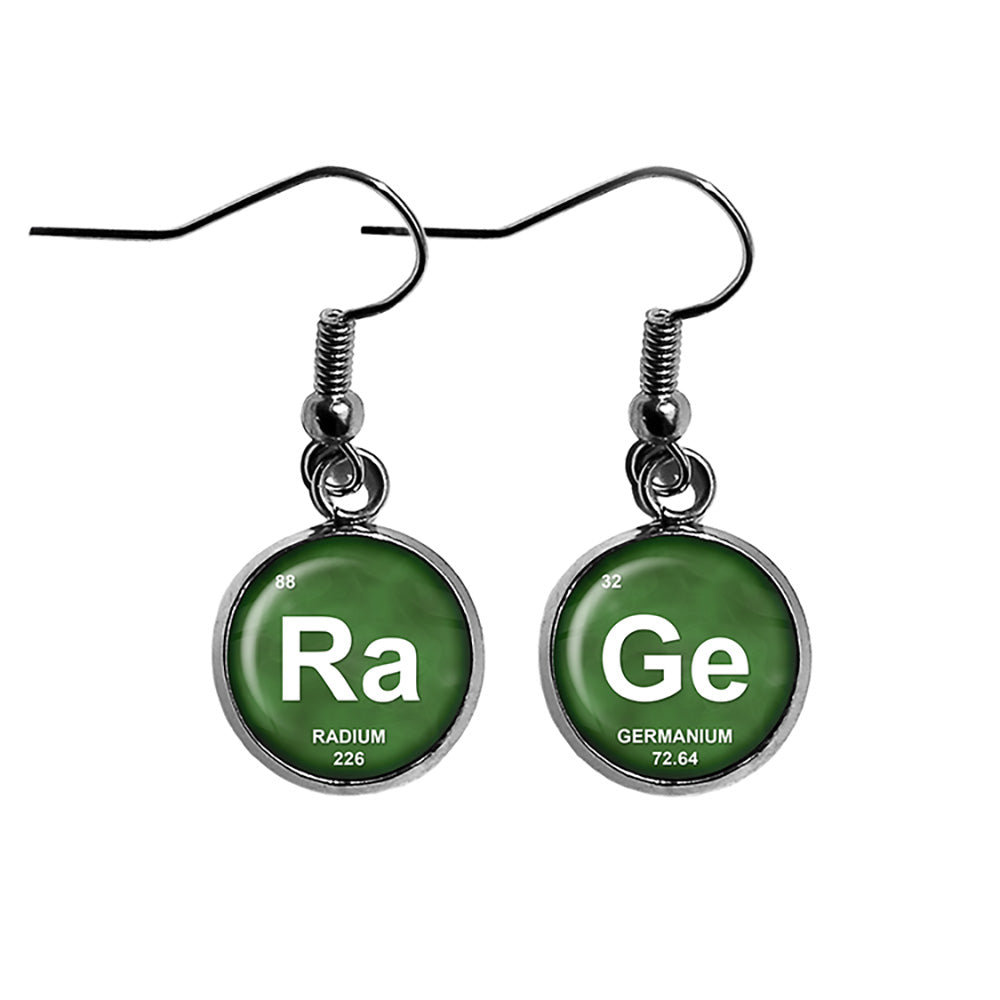 Periodic Table Elements RaGe Radium Germanium Geek Surgical Steel Earrings