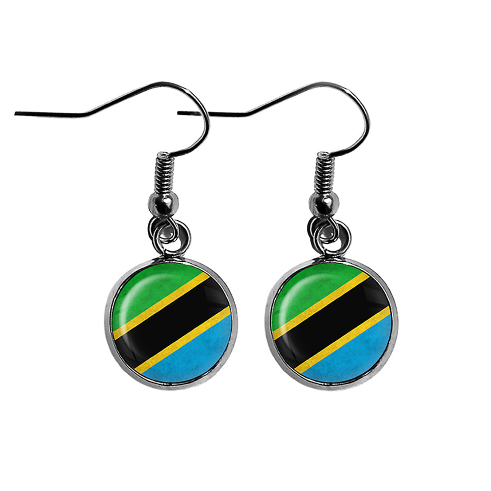 Republic of the Sudan Sudanese Flag Surgical Steel Earrings