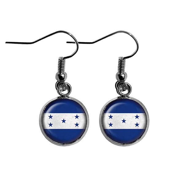 Republic of Honduras Honduran Flag Surgical Steel Earrings