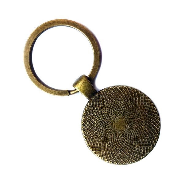 Henry Wadsworth Longfellow The sky is Filled with Stars Invisible by Day Antique Bronze Keychain