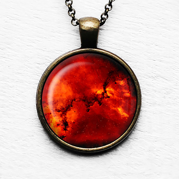 NASA Photograph Rosetta Nebula Pendant & Necklace