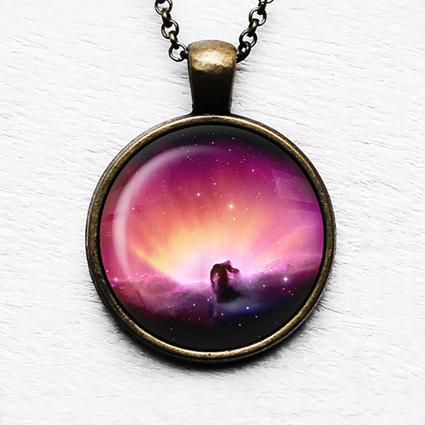 NASA Photograph Pink Nebula Pendant & Necklace