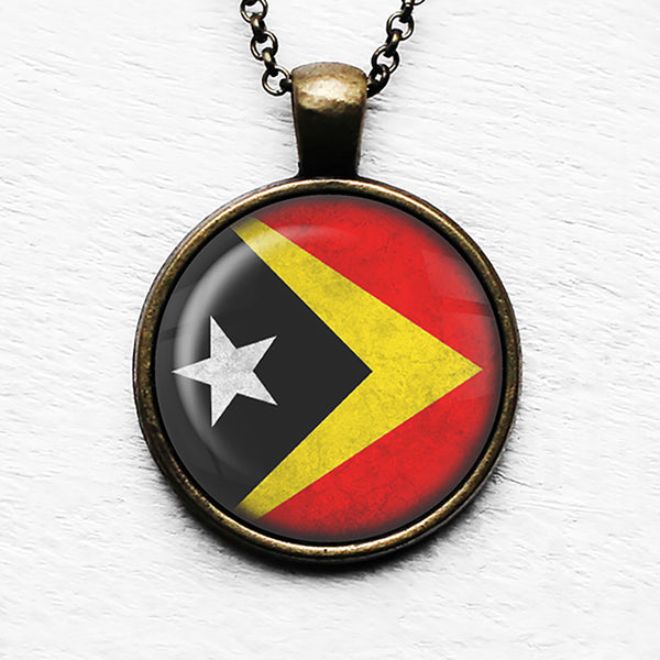 Albania Albanian Flag Pendant & Necklace