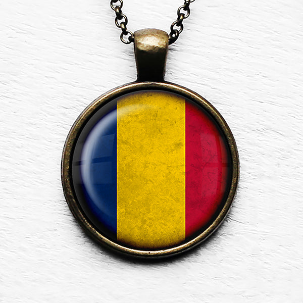 Chad Chadian Flag Pendant & Necklace