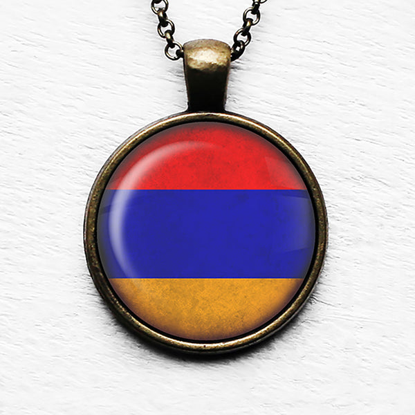 Armenia Armenian Flag Pendant & Necklace