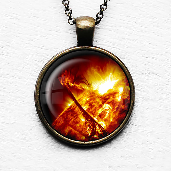 NASA Photograph The Sun Pendant & Necklace