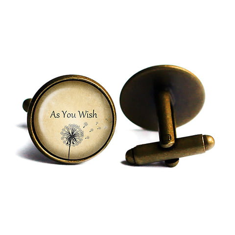 As You Wish Antique Bronze Cufflinks