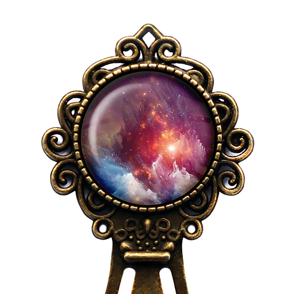 NASA Photograph Nebula Red Beauty Bronze Bookmark