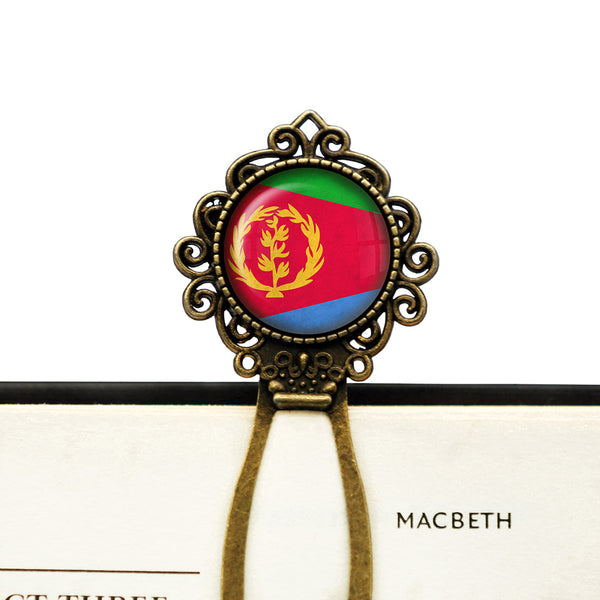 State of Eritrea Flag Bronze Bookmark