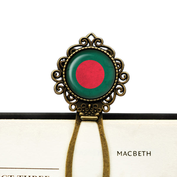 Bangladesh Bangladeshi Flag Bronze Bookmark