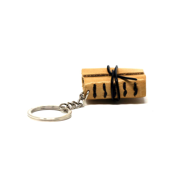 Leather Hand Made Book Journal Keychain Style #9