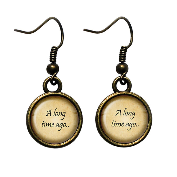 A Long Time Ago Antique Bronze Earrings