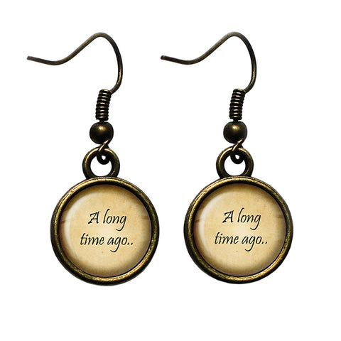 A Long Time Ago Antique Bronze Earrings