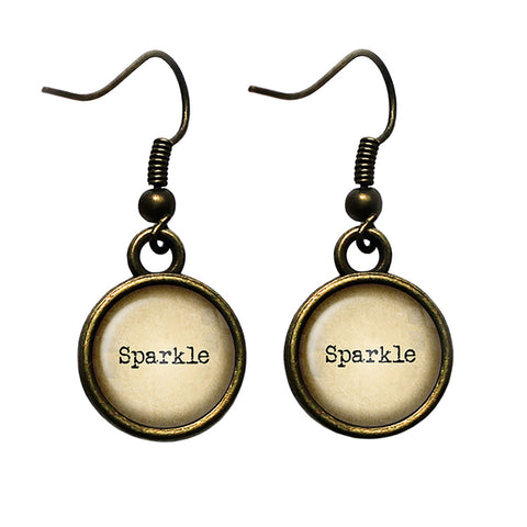 Sparkle Antique Bronze Earrings