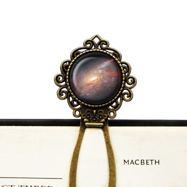 NASA Photograph Galaxy Messier 106 Bronze Bookmark