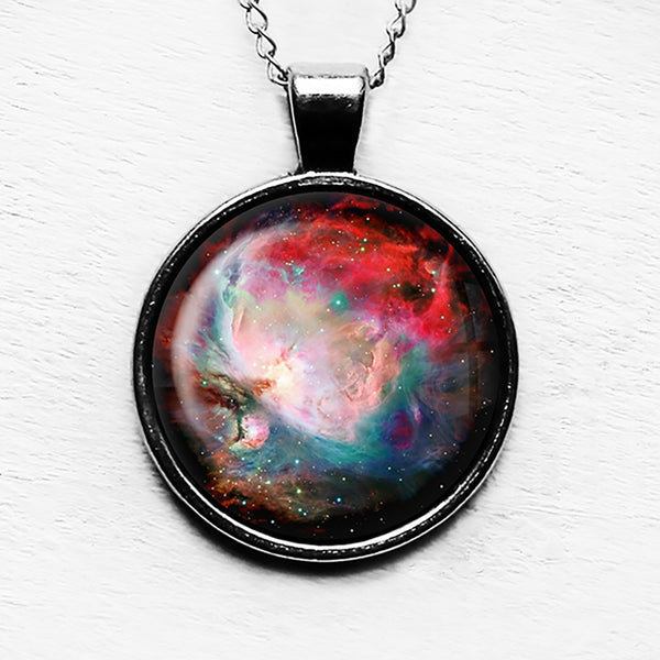 NASA Photograph Nebula Red Beauty Pendant & Necklace