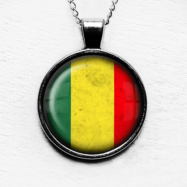 Mali Flag Pendant & Necklace