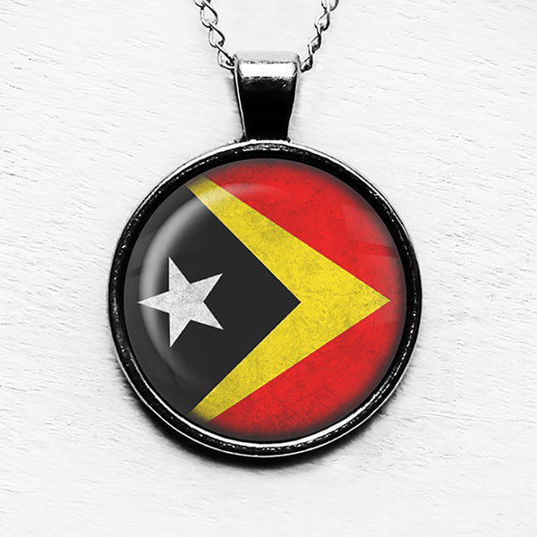 Albania Albanian Flag Pendant & Necklace