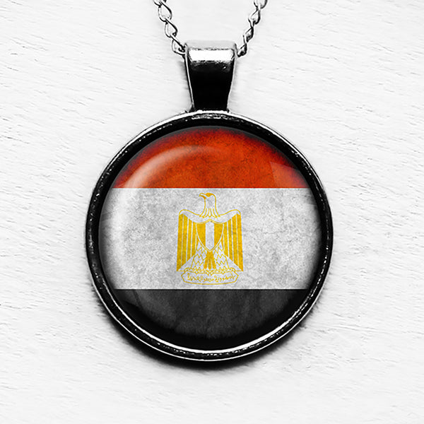 Egypt Egyptian Flag Pendant & Necklace