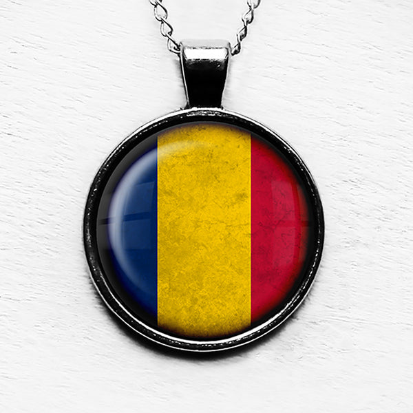 Chad Chadian Flag Pendant & Necklace