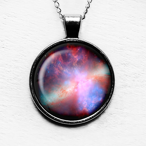 NASA Photograph Nebula Color Burst Pendant & Necklace