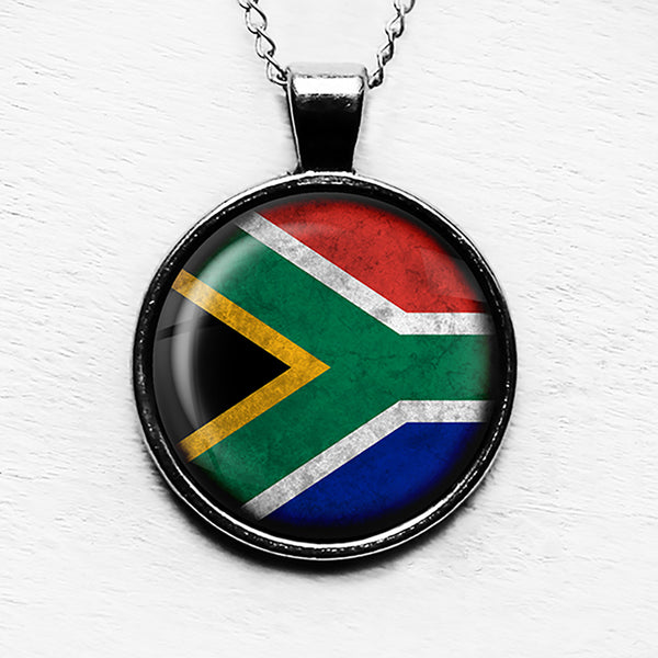 South Africa South African Flag Pendant & Necklace