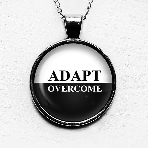 Adapt Overcome Pendant & Necklace