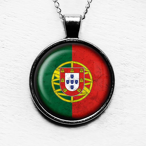 Portugal Portuguese Flag Pendant & Necklace