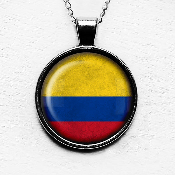 Columbia Columbian Flag Pendant & Necklace