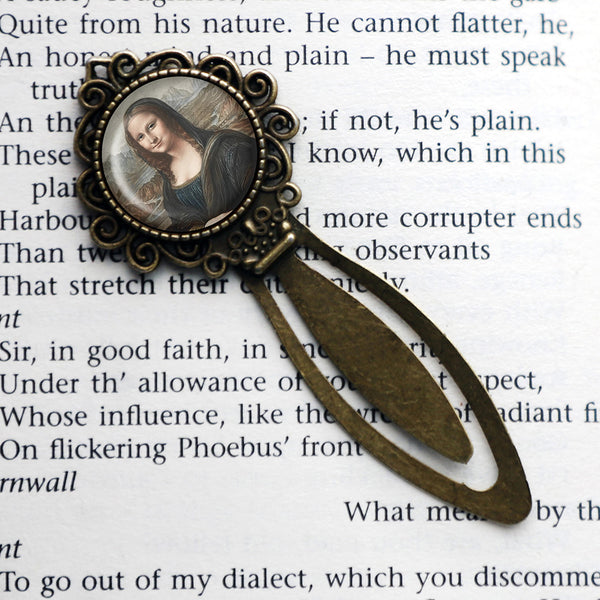 Samuel Arlent Edwards Mona Lisa 19th Century Classic Artwork Bronze Bookmark