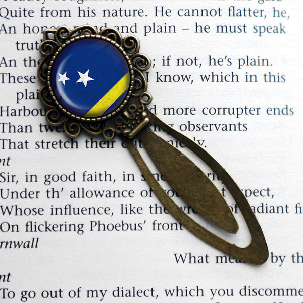 Curacao Curaçaoan Flag Bronze Bookmark