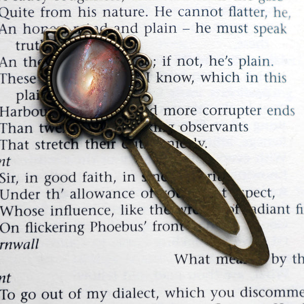 NASA Photograph Galaxy Messier 106 Bronze Bookmark