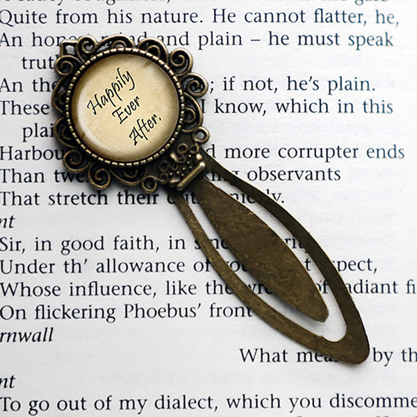 Alice in Wonderland Six Impossible Things Before Breakfast Bronze Bookmark