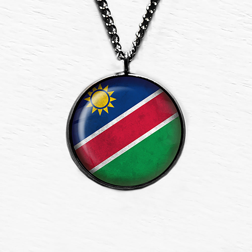 Republic of Namibia Namibian Flag Pendant & Necklace